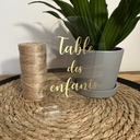 Numéro de table Transparent / Or