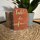 Numéro de table Terracotta / Or