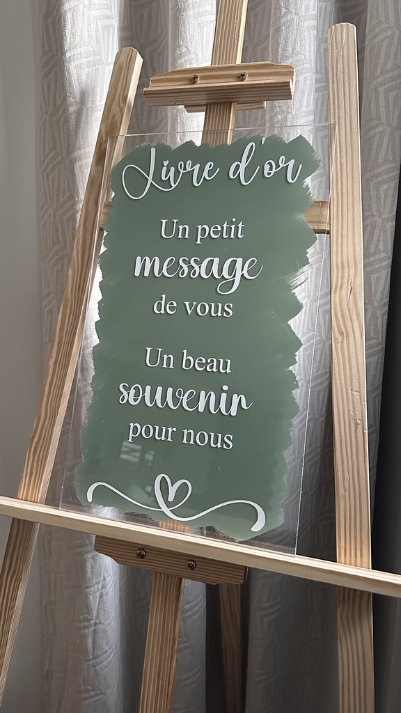 Panneau livre d'or 