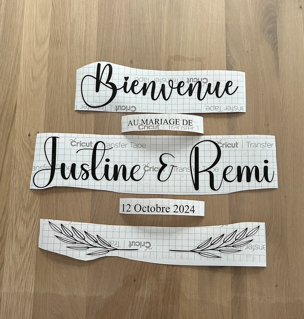 Stickers panneau bienvenue mariage