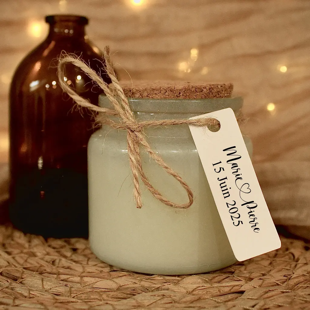 Étiquettes cadeaux invités mariage personnalisées (50)