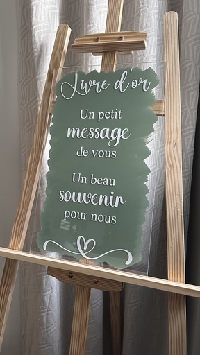 Panneau livre d'or 